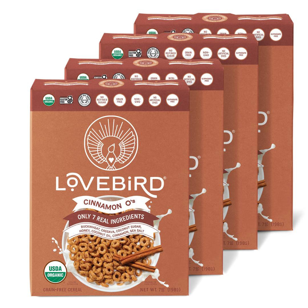 Lovebird Cereal Cinnamon (4 Boxes) | Lovebird Cereal