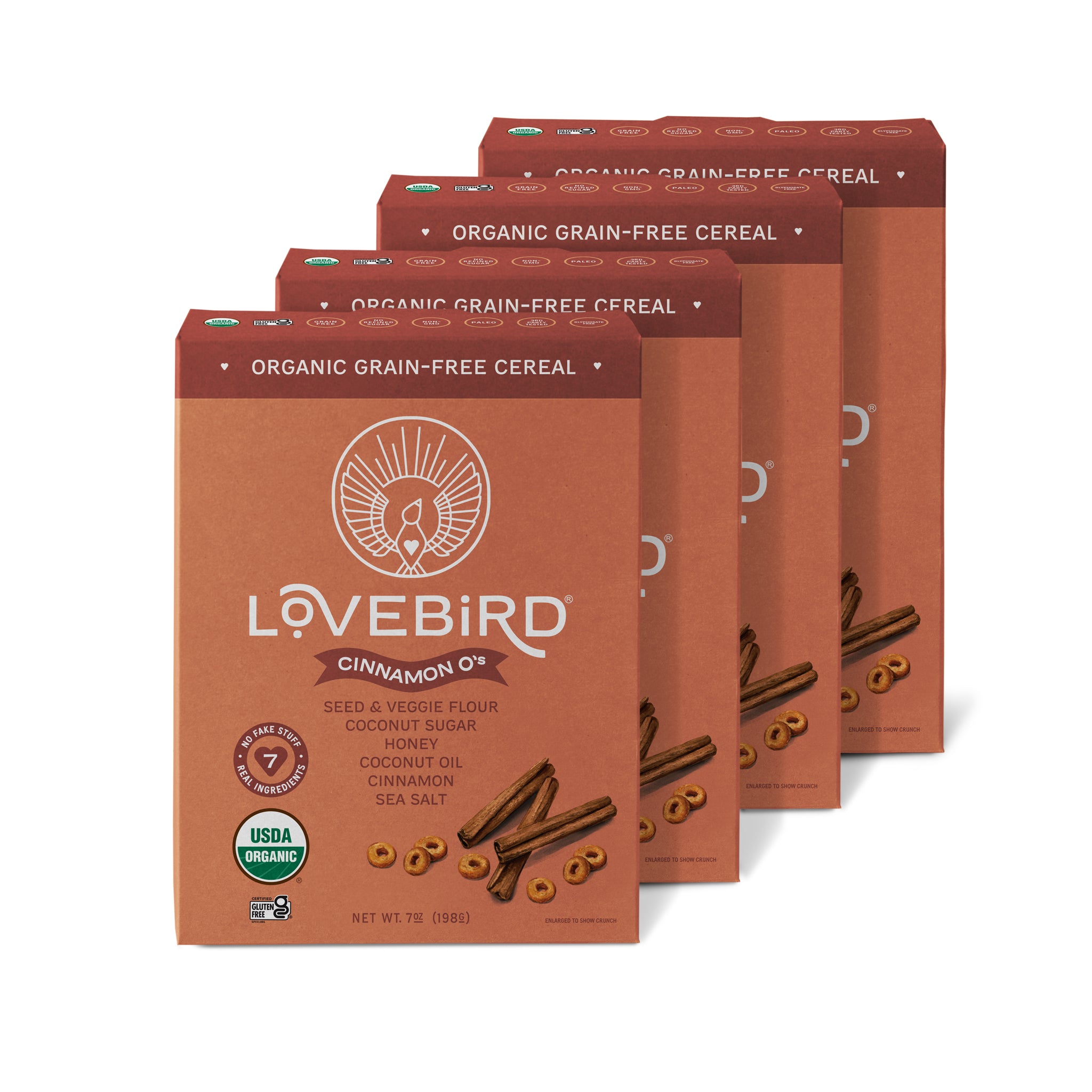 Lovebird Cereal Cinnamon (4 Boxes)