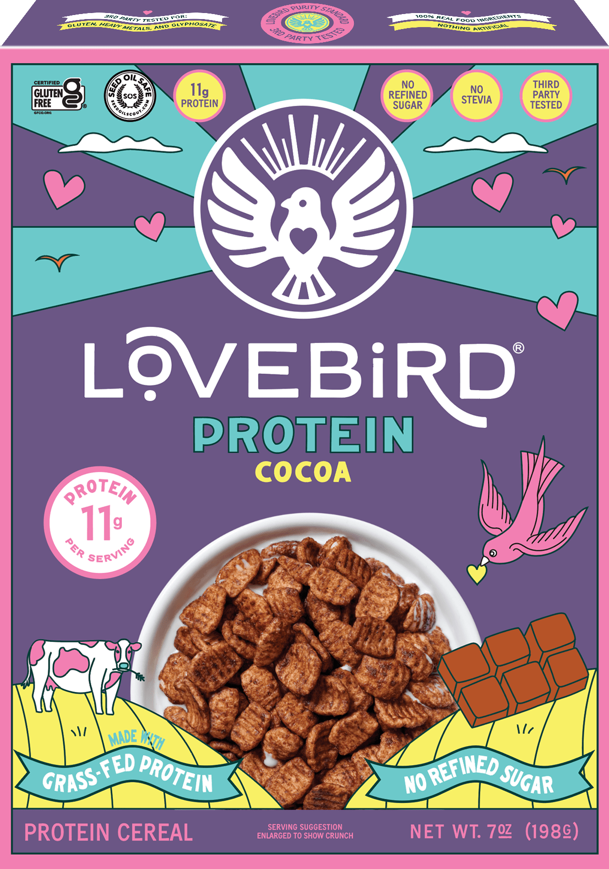 Grass - Fed High Protein Cereal 2 Pack - Lovebird Cereal