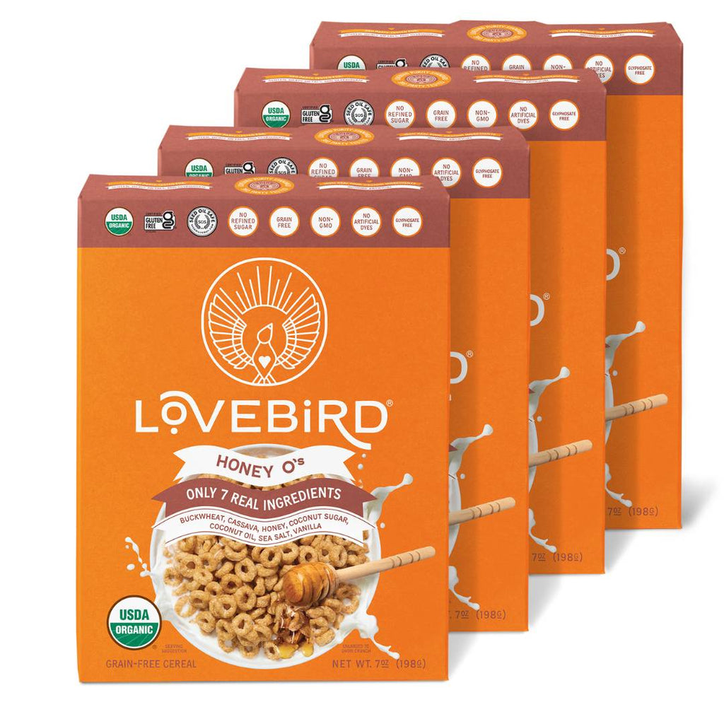 Lovebird Cereal Honey (4 Boxes) | Lovebird Cereal